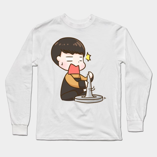 Jin pottery Long Sleeve T-Shirt by Oricca